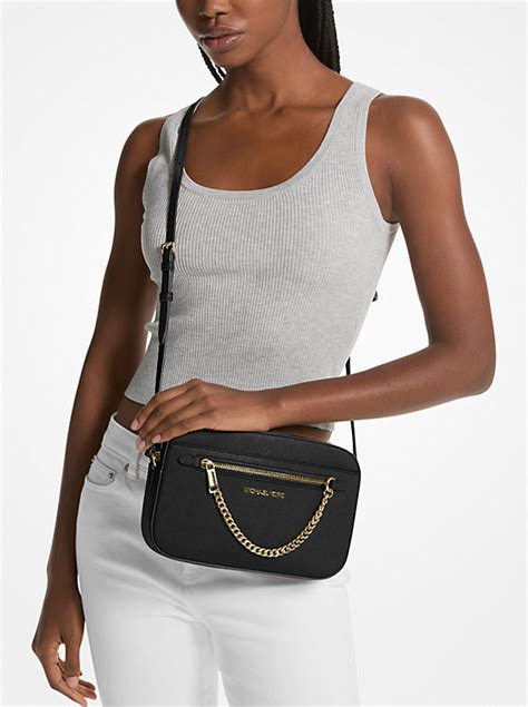 michael kors daniela saffiano crossbody|michael kors jet set handbag.